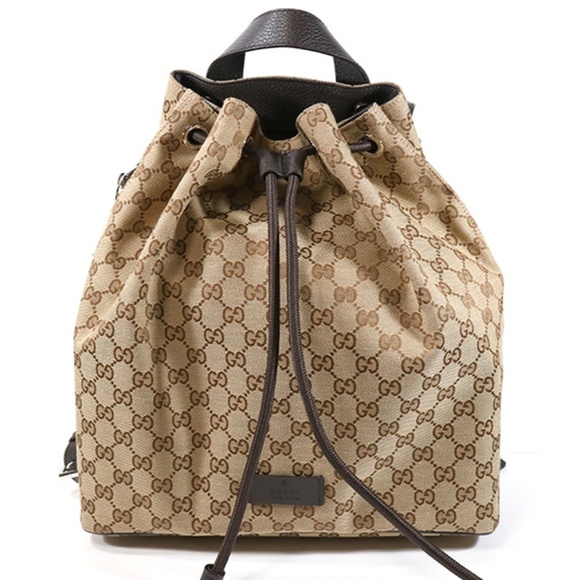 Gucci Original GG Canvas Beige/Brown Backpack - Picture 3 of 7
